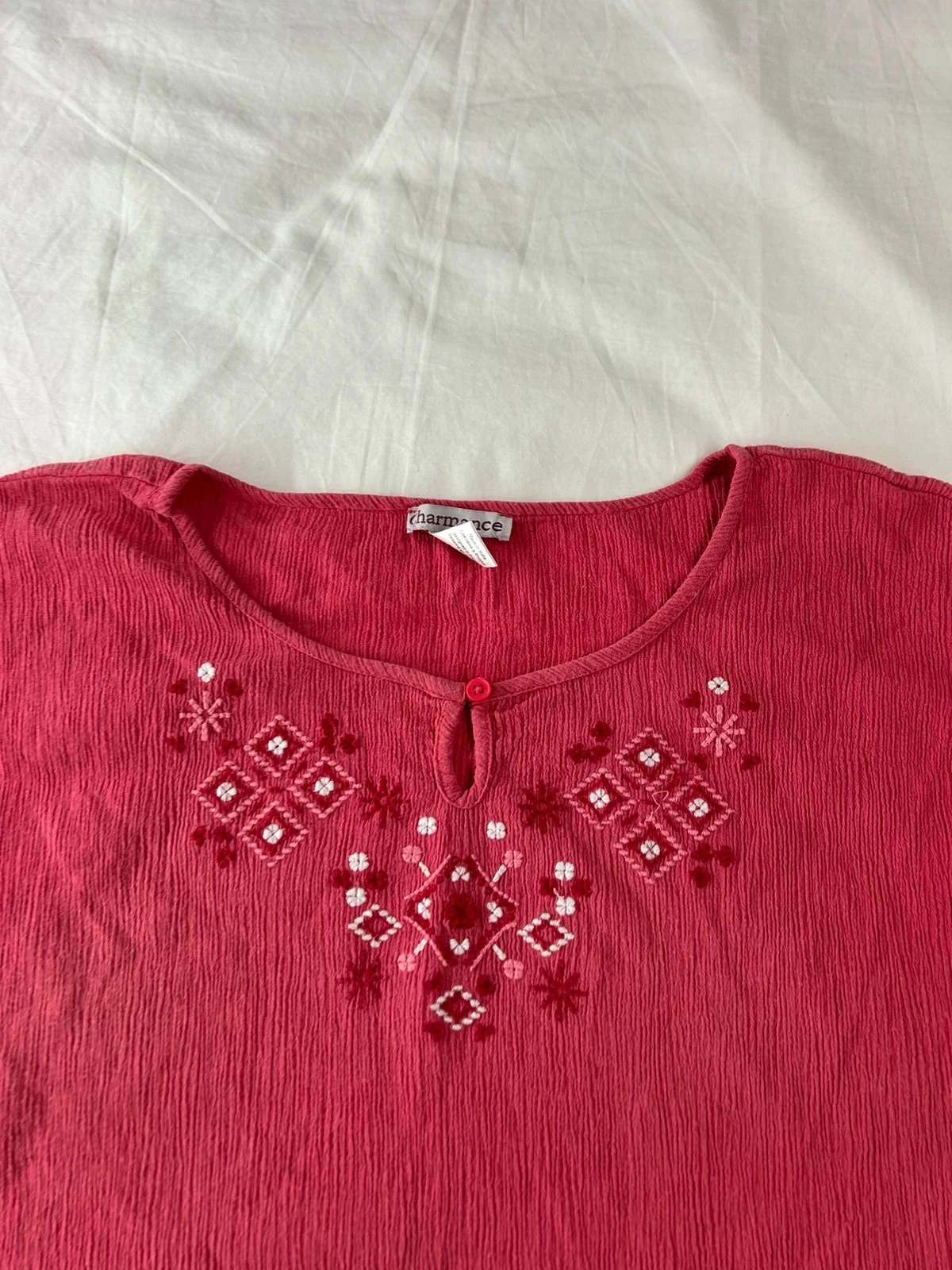 Camiseta rosa Charmance estilo vintage retro y2k – photo 4